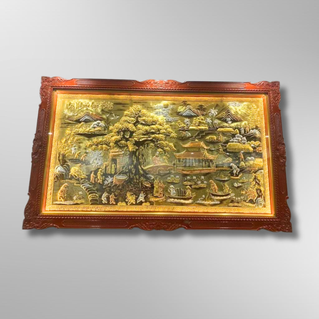 tranh đồng thủ công