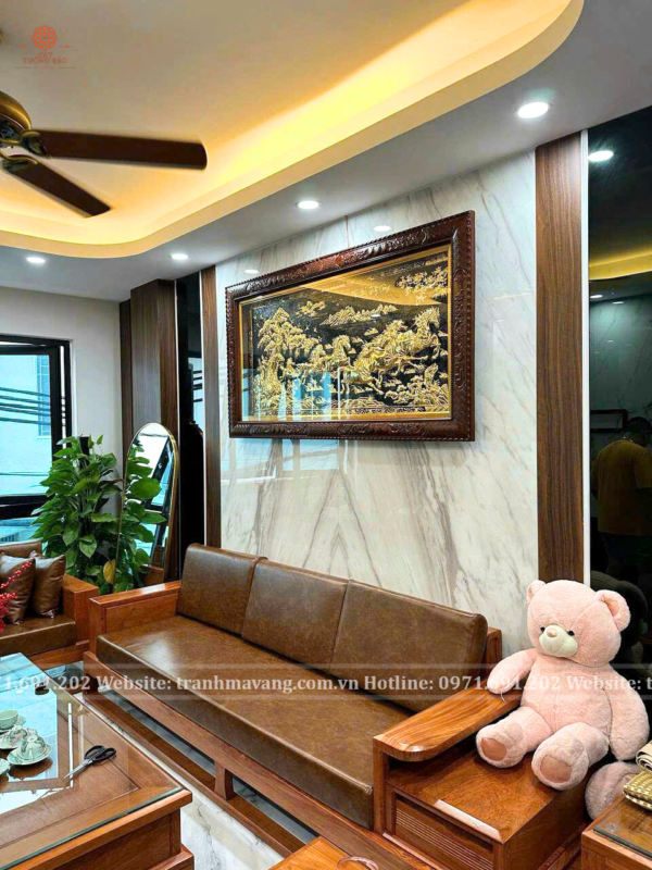 tranh đồng với nội thất